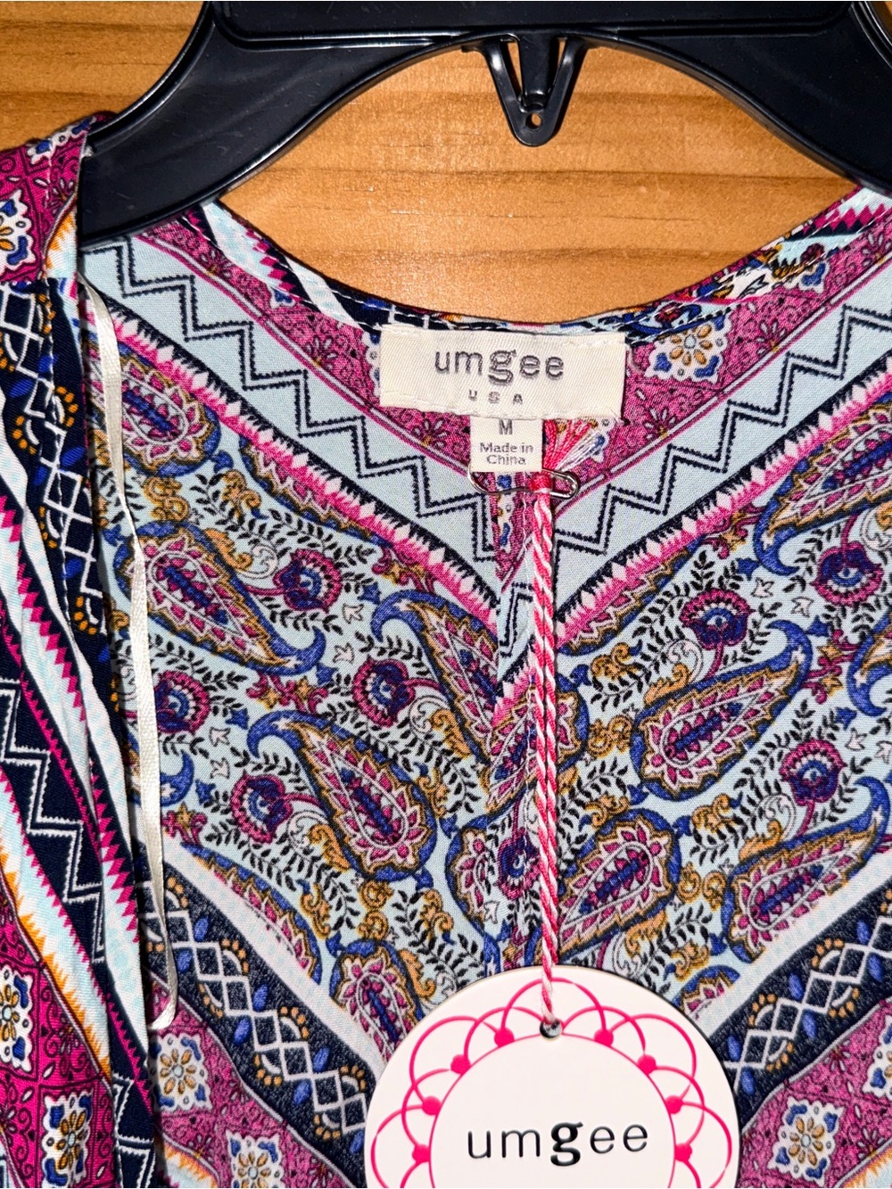 NWT Umgee “Full of Blooms” Kimono-Purple & Cream w/Multicolor Floral Accents-M - Picture 2 of 14